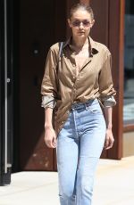 GIGI HADID Leaves Her Apartment in New York 07/18/2017