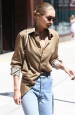 GIGI HADID Leaves Her Apartment in New York 07/18/2017