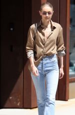 GIGI HADID Leaves Her Apartment in New York 07/18/2017