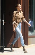 GIGI HADID Leaves Her Apartment in New York 07/18/2017