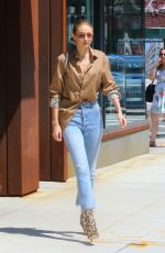 GIGI HADID Leaves Her Apartment in New York 07/18/2017