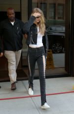 GIGI HADID Leaves Her Apartment in New York 07/20/2017