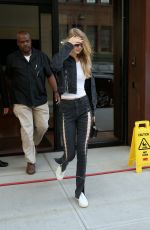 GIGI HADID Leaves Her Apartment in New York 07/20/2017