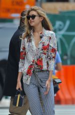 GIGI HADID Leaves Her Apartment in New York 07/29/2017