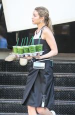 GIGI HADID on the Set of Photoshoot for Juice Press in New York 07/30/2017