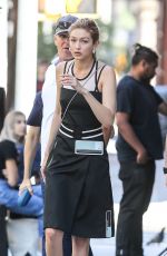 GIGI HADID on the Set of Photoshoot for Juice Press in New York 07/30/2017