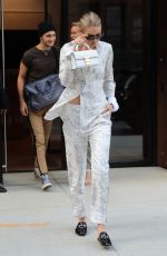 GIGI HADID Out and About in New York 07/17/2017
