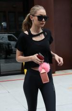 GIGI HADID Out and About in New York 07/25/2017