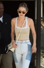 GIGI HADID Out and About in New York 07/26/2017