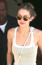 GIGI HADID Out and About in New York 07/26/2017