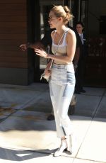 GIGI HADID Out and About in New York 07/26/2017