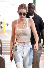 GIGI HADID Out and About in New York 07/26/2017