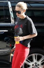 GIGI HADID Out in New York 07/28/2017