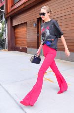 GIGI HADID Out in New York 07/28/2017