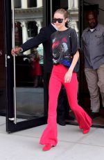 GIGI HADID Out in New York 07/28/2017