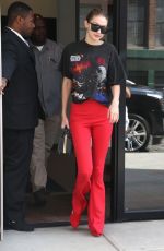 GIGI HADID Out in New York 07/28/2017