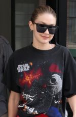 GIGI HADID Out in New York 07/28/2017