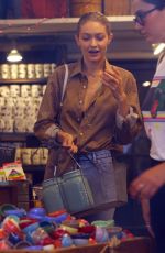 GIGI HADID Out Shopping in New York 07/18/2017