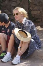 GILLIAN ANDERSON Out and About in Rome 07/19/2017