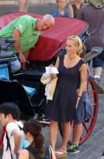 GILLIAN ANDERSON Out and About in Rome 07/19/2017