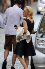 GILLIAN ANDERSON Out and About in Rome 07/19/2017
