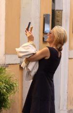 GILLIAN ANDERSON Out and About in Rome 07/19/2017