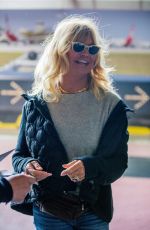 GOLDIE HAWN at Tegel Airport in Berlin 07/05/2017\