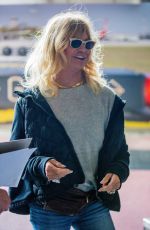 GOLDIE HAWN at Tegel Airport in Berlin 07/05/2017\