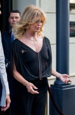GOLDIE HAWN Leaves Her Hotel in Berlin 07/05/2017