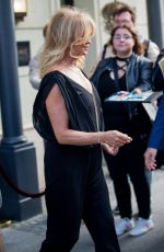 GOLDIE HAWN Leaves Her Hotel in Berlin 07/05/2017