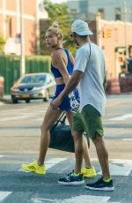 HAILEY BALDWIN and Lewis Hamilton in New York 07/18/2017