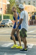 HAILEY BALDWIN and Lewis Hamilton in New York 07/18/2017