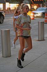 HAILEY BALDWIN Arrives at Barclay