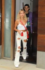 HAILEY BALDWIN Leaves Gigi
