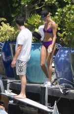 HAILEY BALDWIN on a Boat Trip in Miami 07/07/2017