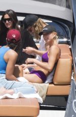 HAILEY BALDWIN on a Boat Trip in Miami 07/07/2017