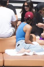 HAILEY BALDWIN on a Boat Trip in Miami 07/07/2017