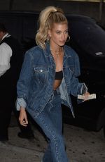HAILEY BALDWIN Out for Dinner at Craig