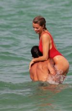 HAILEY CLAUSON in Swimsuit at a Beach in Miami 07/23/2017