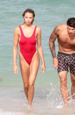 HAILEY CLAUSON in Swimsuit at a Beach in Miami 07/23/2017