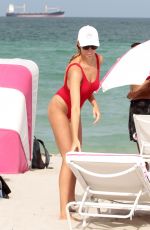 HAILEY CLAUSON in Swimsuit at a Beach in Miami 07/23/2017