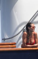 HEIDI KLUM in Bikini at a Yacht in Saint Tropez 07/27/2017