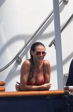 HEIDI KLUM in Bikini at a Yacht in Saint Tropez 07/27/2017