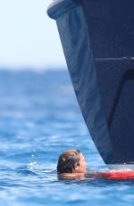 HEIDI KLUM in Bikini at a Yacht in Saint Tropez 07/27/2017