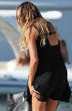 HEIDI KLUM Out and About in Saint Tropez 07/26/2017