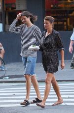 HELENA CHRISTENSEN Out in New York 07/09/2017