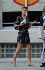 HELENA CHRISTENSEN Out in New York 07/09/2017