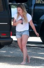HILARY DUFF Arrives at Her Sisetr