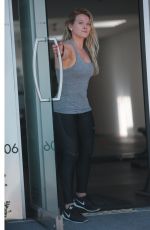 HILARY DUFF at a Gym in West Hollywood 07/08/2017