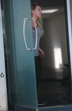 HILARY DUFF at a Gym in West Hollywood 07/08/2017